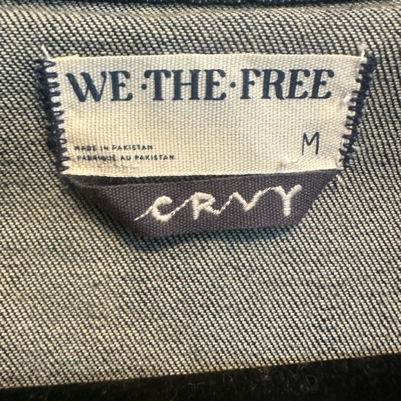 NWT Free People Women's Crvy Ring The Alarm Denim Jumpsuit Size M $158 retail - Picture 7 of 8